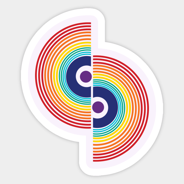 rainbow Sticker by teemarket